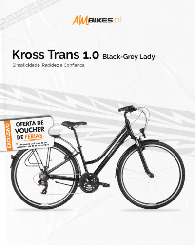 Kross Trans 1.0 Black-Grey Lady