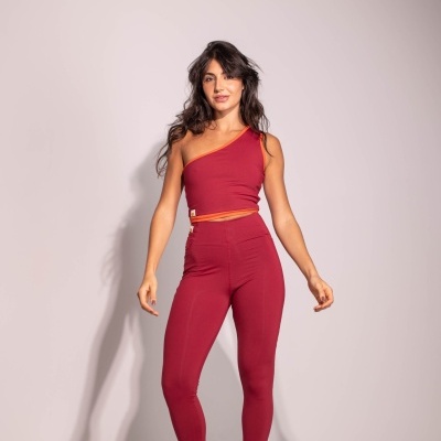 Legging Season Cherry with side pocket