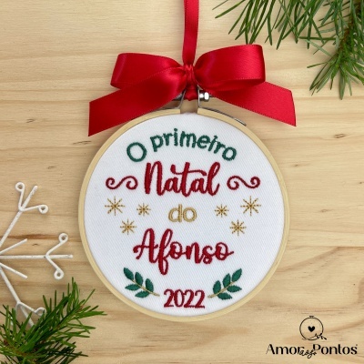 Bastidor Bordado - O Primeiro Natal