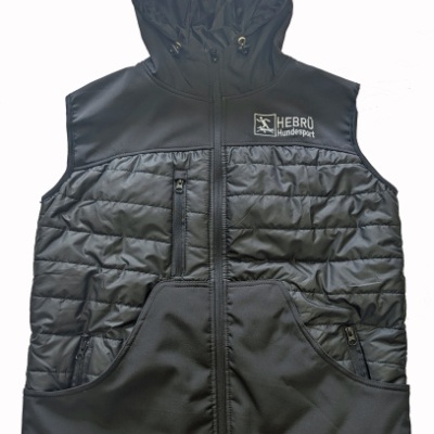 Hebrue colete para treinador de cães (em preto) tamanho L