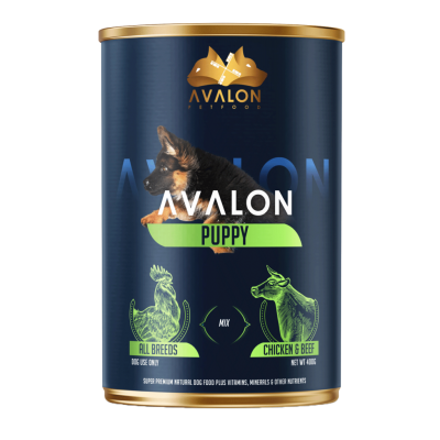 Avalon Puppy Comida húmida de frango e vaca para Cachorrinhos ( lata 410g)