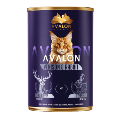 Avalon Comida Húmida de Veado e Coelho para Gatos Adultos
