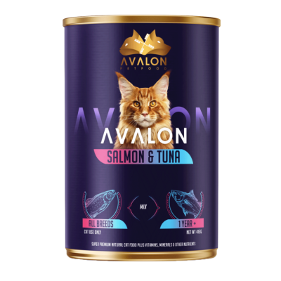 Avalon comida húmida de Salmão e Atum para Gatos
