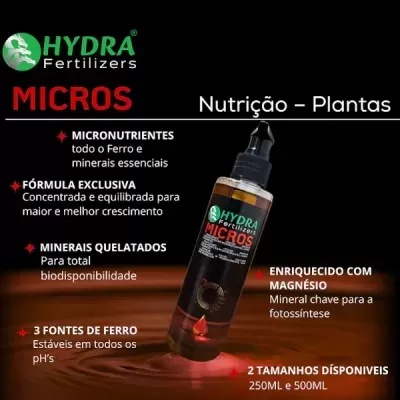 Hydra Micros | Fertilizante de Micronutrientes para Aquário Plantado