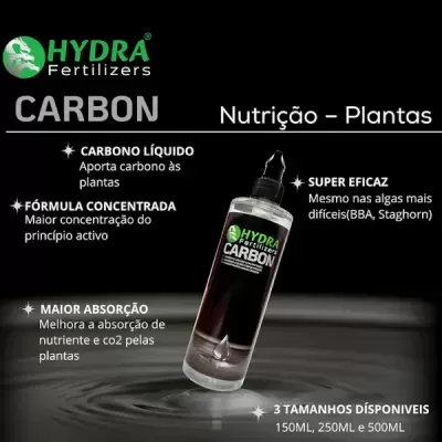 Hydra Carbon | Carbono Líquido para Aquário Plantado