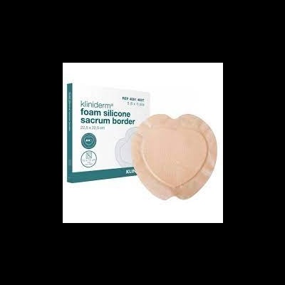 Kliniderm foam silicone sacrum border