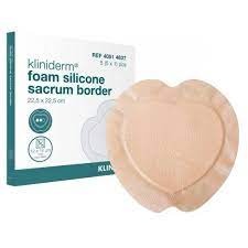 Kliniderm foam silicone sacrum border