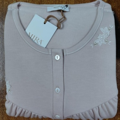 Camisa de Dormir - refª 3259 - interlock cardada - Mira (inverno 2025)