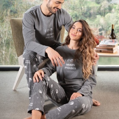 Pijama Senhora jersey - refª 25359 - R&A (inverno 2025)