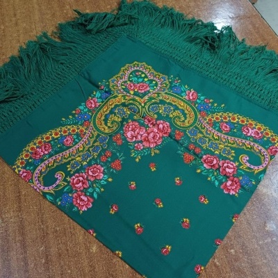 Lenço regional minhota com franja