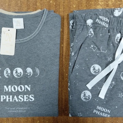 Pijama Senhora jersey - refª 25359 - R&A (inverno 2025)