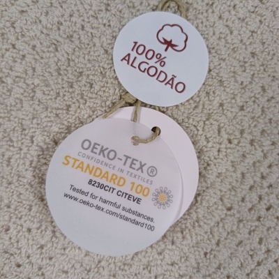 Jogo de banho - 100% algodão 550gm/m2 refª B-Xadrez