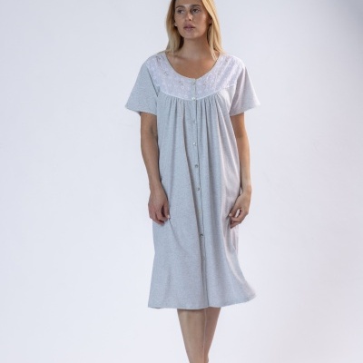 Camisa de Dormir - refª 3317MS - 100% algodão - Mira (verão 2026)