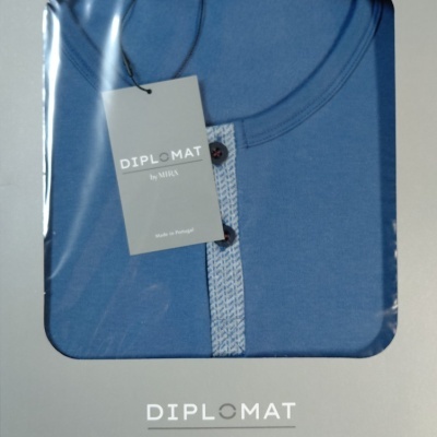 Pijama de homem cardado refª8589 - Mira (inverno 2026)