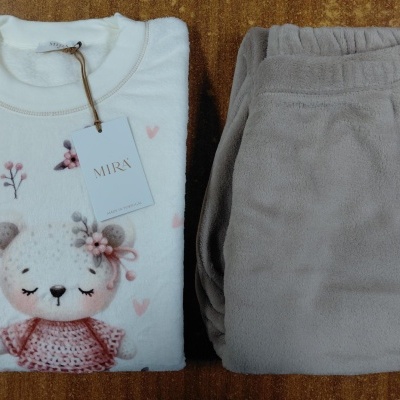 Pijama senhora ref 8455 Mira - micro polar - (inverno 2025)