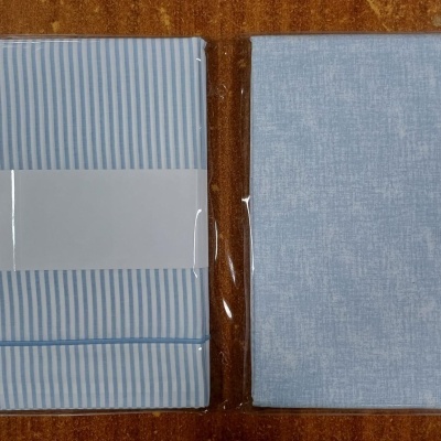 Jogo de Cama -  100% algodão c/rolinho - FT riscas