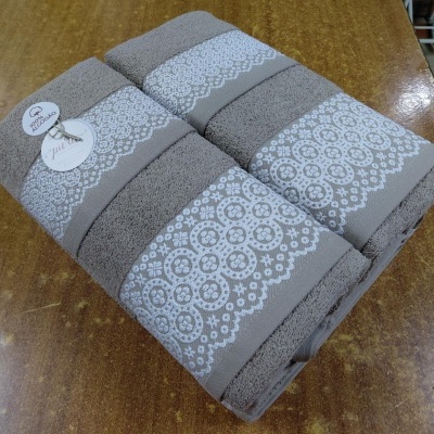 Jogo de banho - 100% algodão 400gm/m2  refª B800 - 3 ou 6 peças