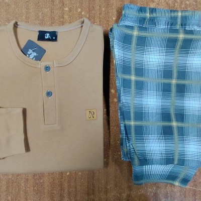 Pijama Homem - refª 25468 - R&A - interlock (inverno 2025)