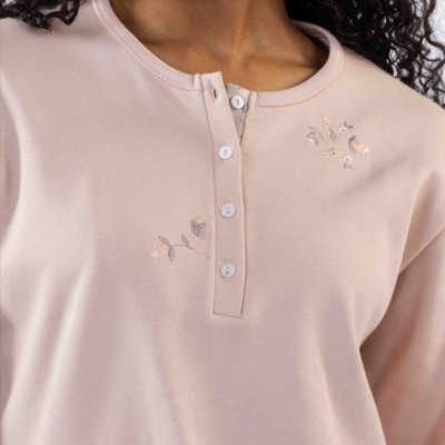 Pijama senhora ref 8445 Mira - interlock - (inverno 2025)