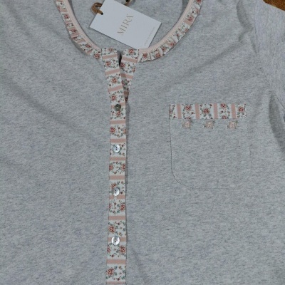 Camisa de Dormir - refª 3168MS - 100% algodão - Mira (verão)