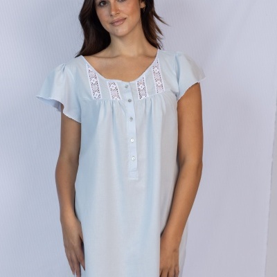 Camisa de Dormir - refª 3319MS - 100% algodão - Mira (verão 2026)