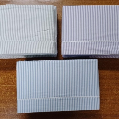 Jogo de cama  Flanela 100% algodão - FT riscas