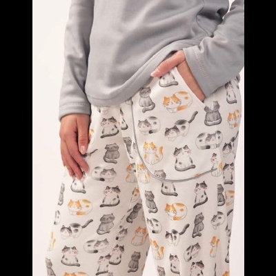 Pijama Senhora interlock - refª 26352C - R&A (inverno 2026)