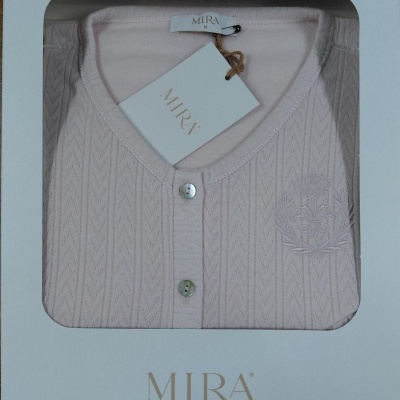 Camisa de Dormir - refª 3256 - interlock jackard - Mira (inverno 2025)