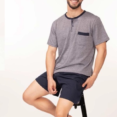 Pijama de homem calção refª26423 - R&A (verão 2026)