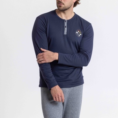 Pijama de homem cardado refª8589 - Mira (inverno 2026)