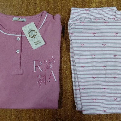 Pijama Senhora jersey - refª 25368 - R&A (inverno 2025)