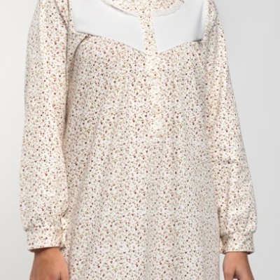 Camisa de Dormir - refª 3112 - Interlock Cardado - Mira (inverno)