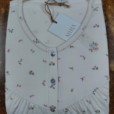 Camisa de Dormir - refª 3260 - interlock cardada - Mira (inverno 2025)