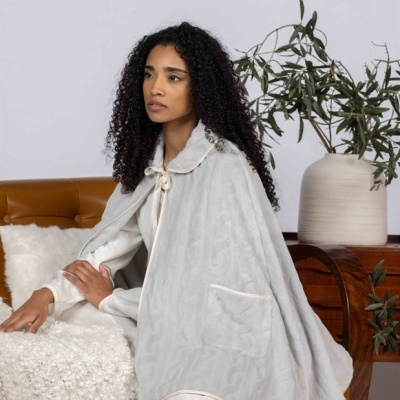 Capa senhora - Mira - refª 7045  - Micro Polar Jackard (Inverno 2025)