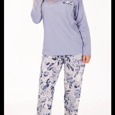 Pijama Senhora jersey - refª 25373 - R&A - 100% algodão (inverno 2025)