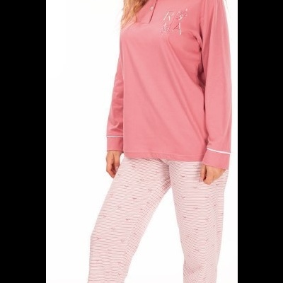 Pijama Senhora jersey - refª 25368 - R&A (inverno 2025)