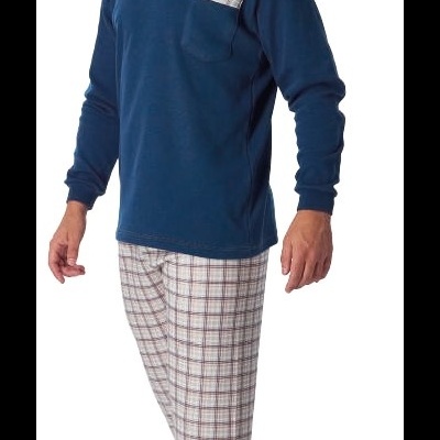 Pijama Homem - refª 70031 - DL - interlock cardado (inverno 2025)
