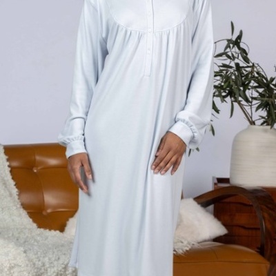 Camisa de Dormir - refª 3257 - interlock cardada - Mira (inverno 2025)