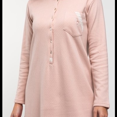 Camisa de Dormir - refª 3099 - Interlock Cardado - Mira (inverno)