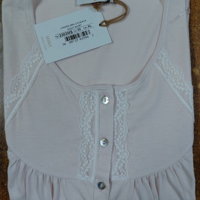 Camisa de Dormir - refª 3303MS - 100% algodão - Mira (verão 2026)