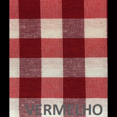 Tecido resinado vichy larg 1,40m