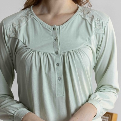 Camisa de Dormir - refª 3361 - 100% algodão  - Mira (inverno 2026)