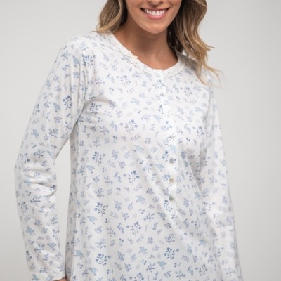 Camisa de Dormir - refª 3090 - Jersey - Mira (inverno)