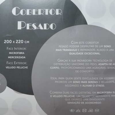 Cobertor pesado - 9kg - 200 x 220cm