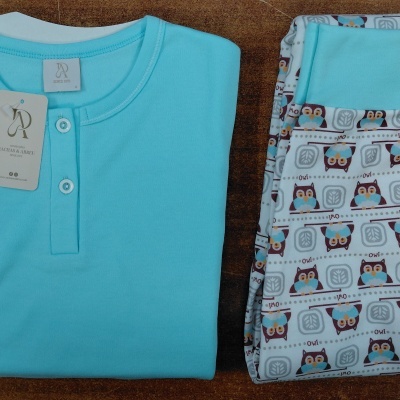 Pijama Senhora interlock - refª 26350 - R&A (inverno 2026)