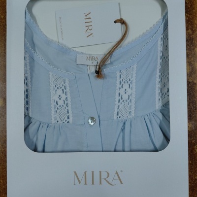 Camisa de Dormir - refª 3319MS - 100% algodão - Mira (verão 2026)