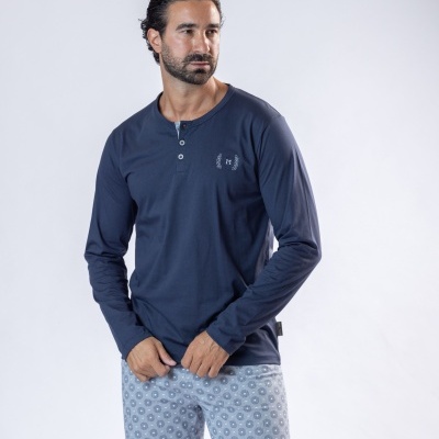Pijama de homem refª8512DS 100% algodão jersey - Mira (verão 2026)