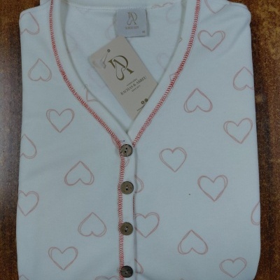 Camisa de Dormir - refª 25256 - interlock cardada - R&A (inverno 2025)