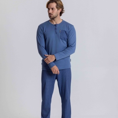 Pijama de homem cardado refª8590 - Mira (inverno 2026)