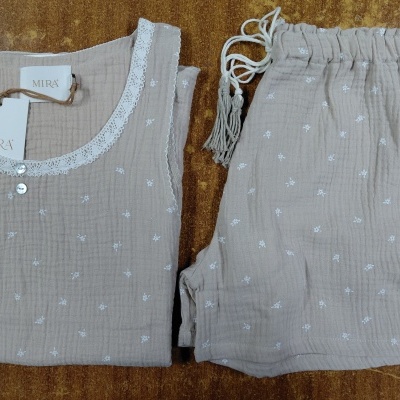 Pijama de calção e alças senhora ref 8474MS Mira (verão 2026)